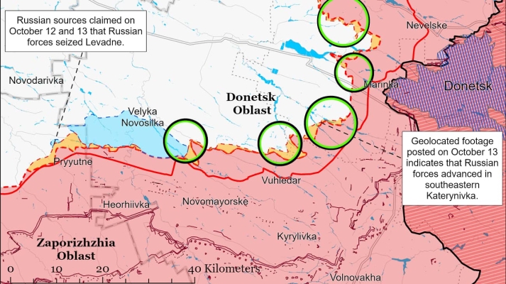 Дії росіян на межі Донецької та Запорізької областей не вказують на масштабний наступ – ISW 