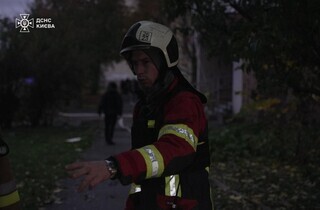 Нацгвардійці показали ворожий дрон, який збили з кулемета над Києвом